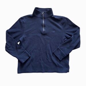 Nautica Men's Quarter-Zip Sweater in Deep Blue